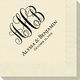 Fancy Script Monogram with Text Napkins Image 2 of 4